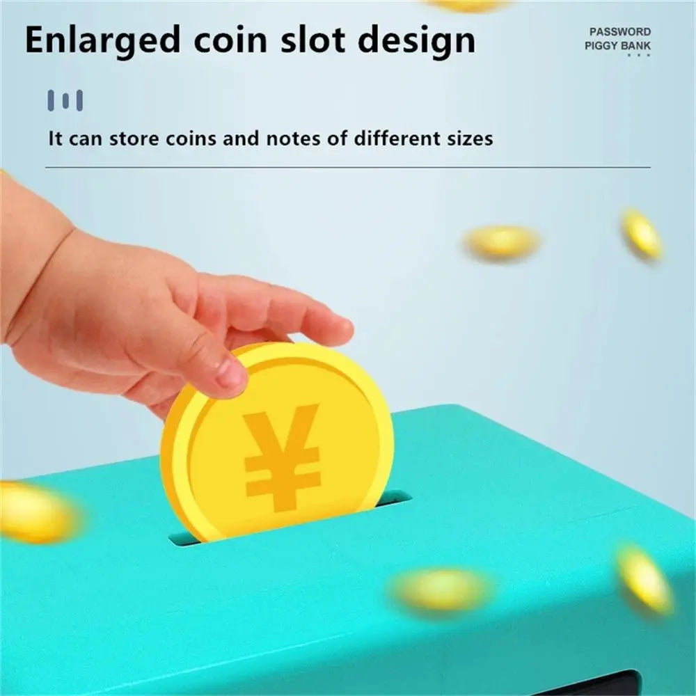 1~8PCS Children Money Storage Case Simulation Safe Box Coded Lock Coin Cash Saving Storage Box for Children Gifts household