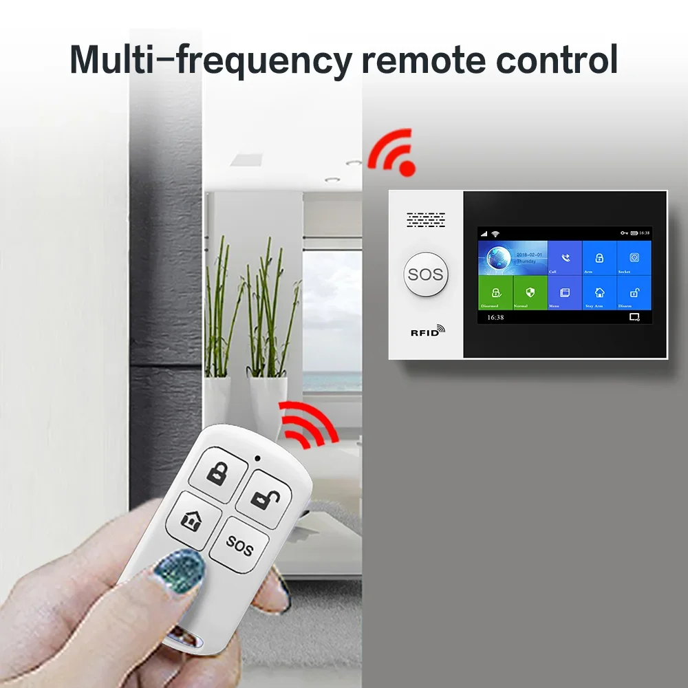 Home Alarm Accessories Door And Window Detector PIR Motion Detector Smoke Detector Remote Control Gas Detector For PG107 PG103