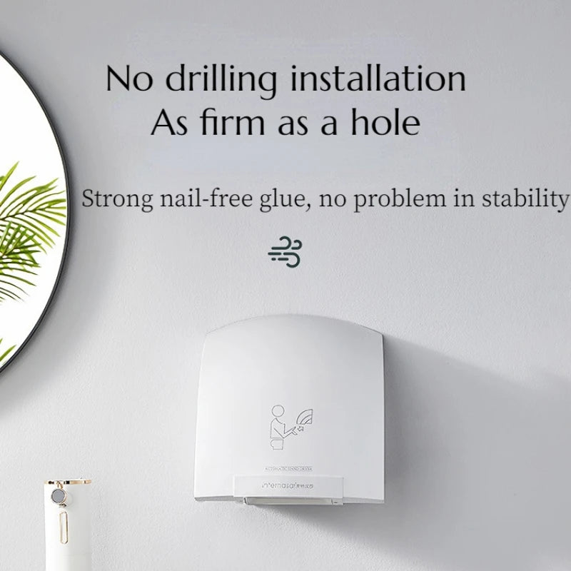 Interhasa! Automatic Hand Dryer Commercial Home Toilet Energy Conservation And Consumption Reduction Air Hand Drying Machine