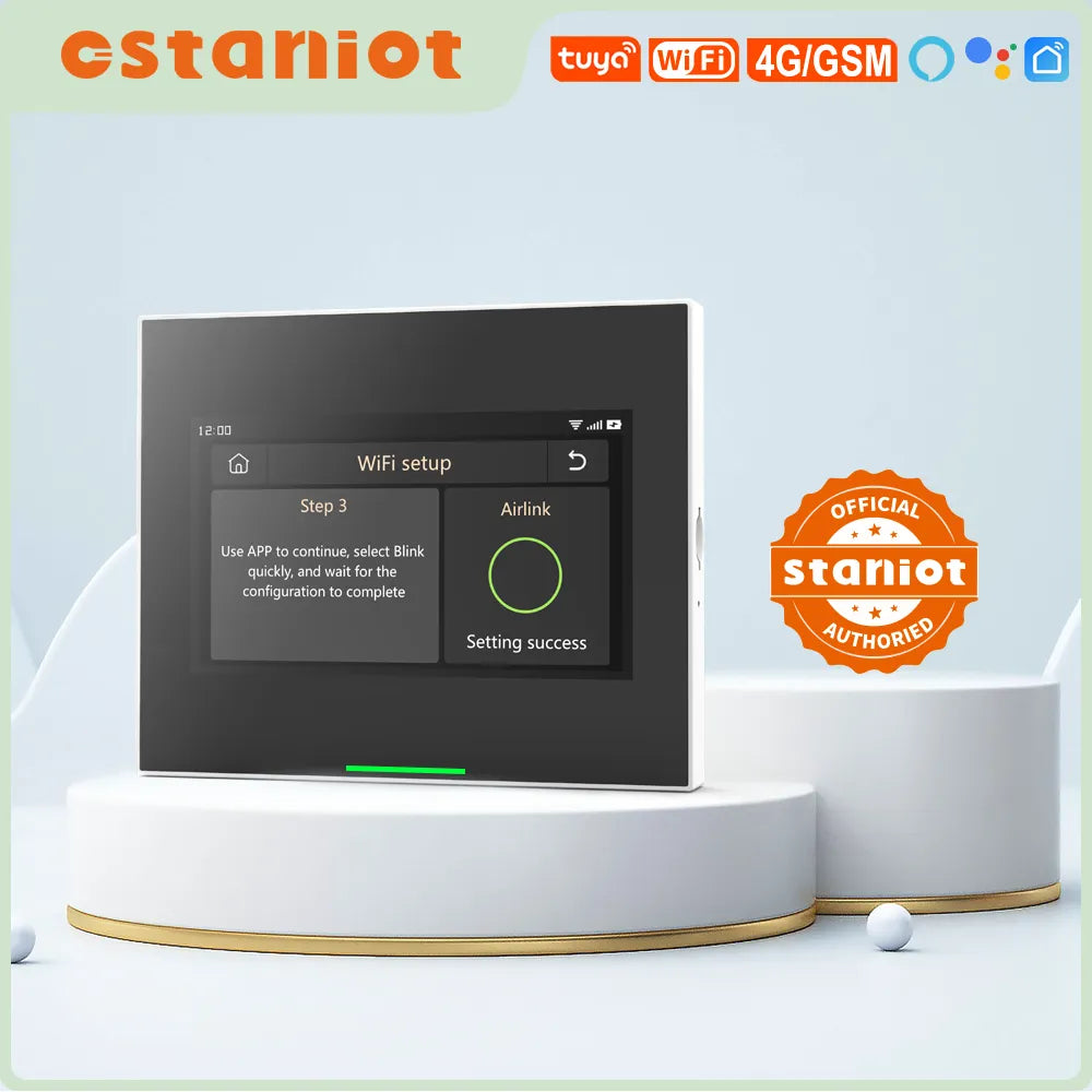 Staniot 433MHz WiFi 2G/4G Home Burglar Alarm Panel Tuya Wireless Smart Anti-fingerprint Security System OTA Online Upgrade
