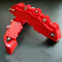 4PCS Car Tuning 3D Red Color Style Racing Disc Brake Caliper Covers M+S Kit Universal Interior Parts Car Decor Accessories
