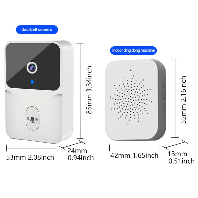 Tuya Video Doorbell Camera Wifi IR Wireless Door Bell Motion Detection Alarm Home security Smart Home Door Bell Intercom