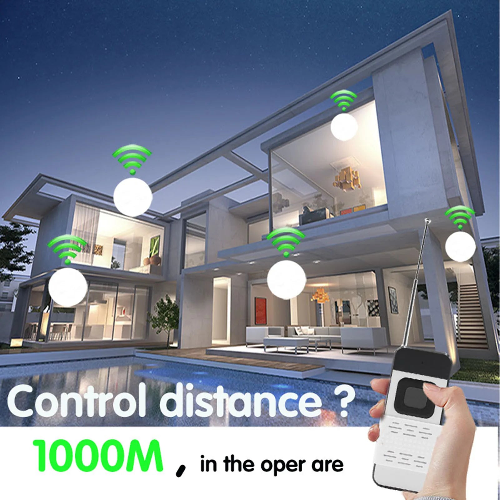 Wireless Remote Control 315/433MHz High Power Remote Push Cover 1000 Meters Remote Control Water Pump Lamp Electric Shutter Door