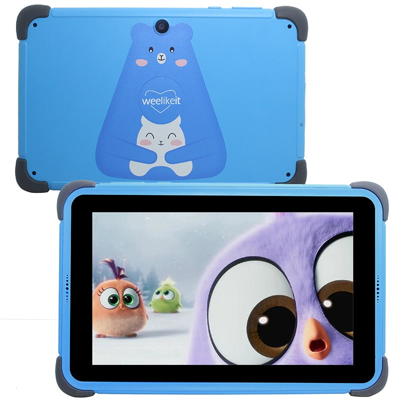 weelikeit 8 Inch Kids Tablet for Child Android 11 1280x800 IPS Children Study Tablet 2GB 32GB Quad Core 4500mAh Wifi6 with Stand