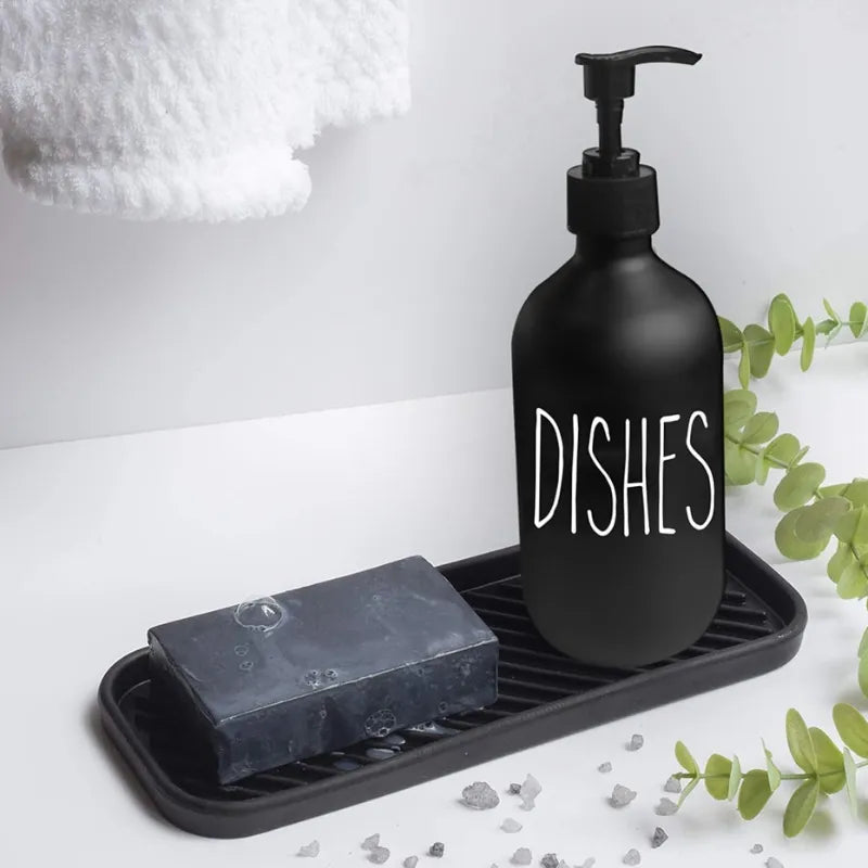 500ml Press Split Bottle Matte Boston Bottle Hand Sanitizer Lotion Bottle Hand Soap Dish Soap Dispenser with Pump Soap Bottle