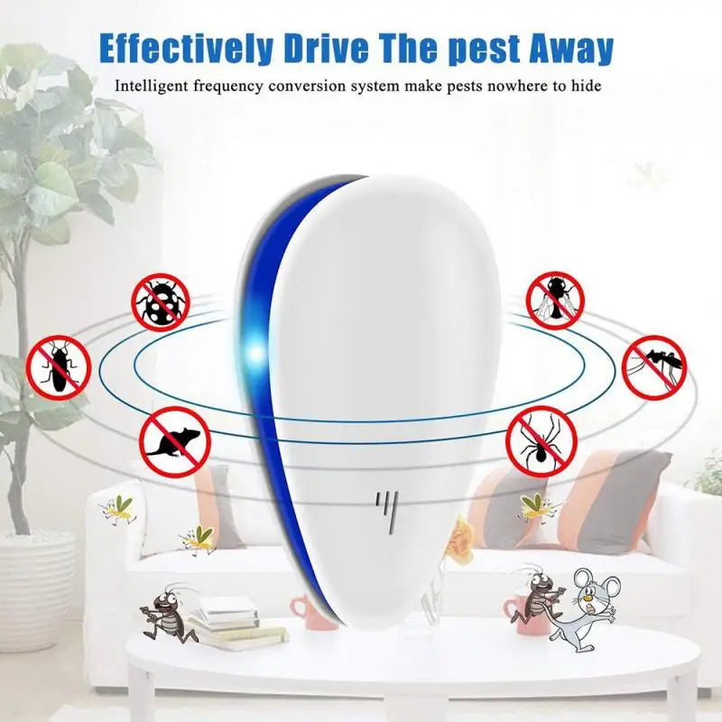 Ultrasonic Pest Repeller Anti Rodent Mice Cockroach Rat Spider Insect US/UK/EU Plug In Mosquito Killer Electronic Repellent
