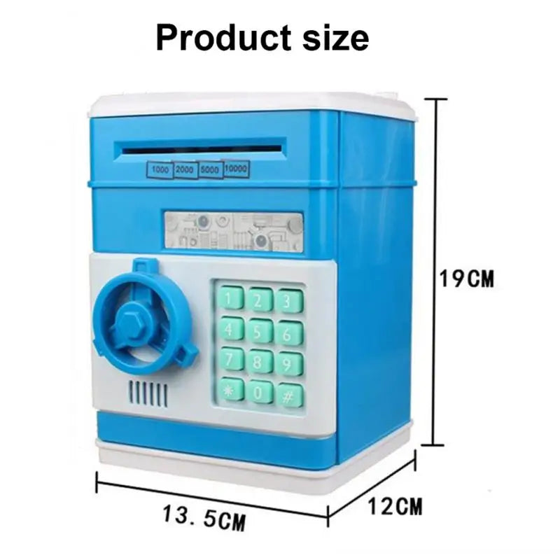 1/2PCS Electronic Password Money Box Code Key Lock Piggy Bank Automatic Coins Cash Saving Money Box Counter Mini Safe Box Child