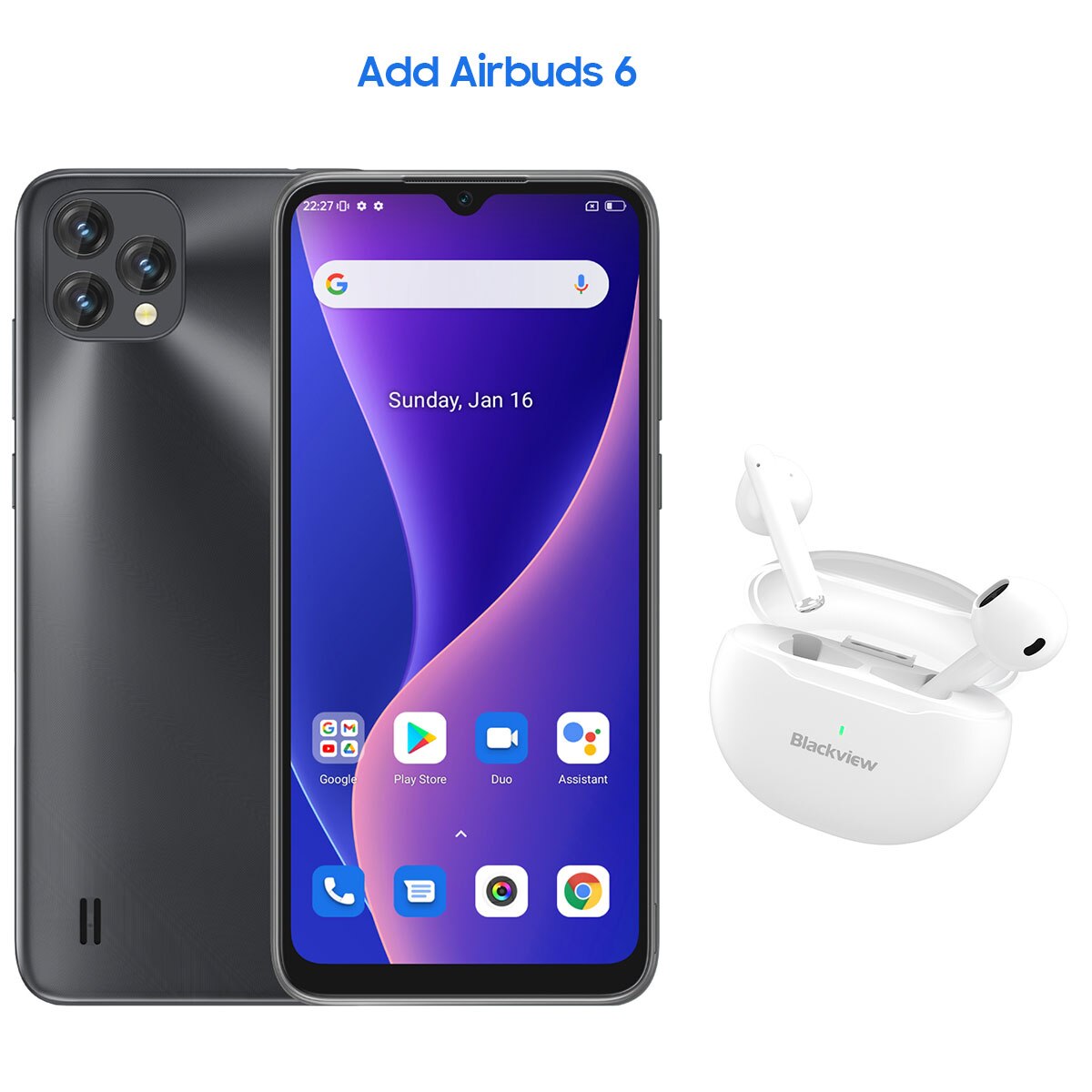 BLACKVIEW 2022 New Oscal C60 Smartphone 6.528 Inch 4GB+32GB 4780mAh 13MP + 5MP Camera Android 11 Mobile Phone With 3 Card Slots