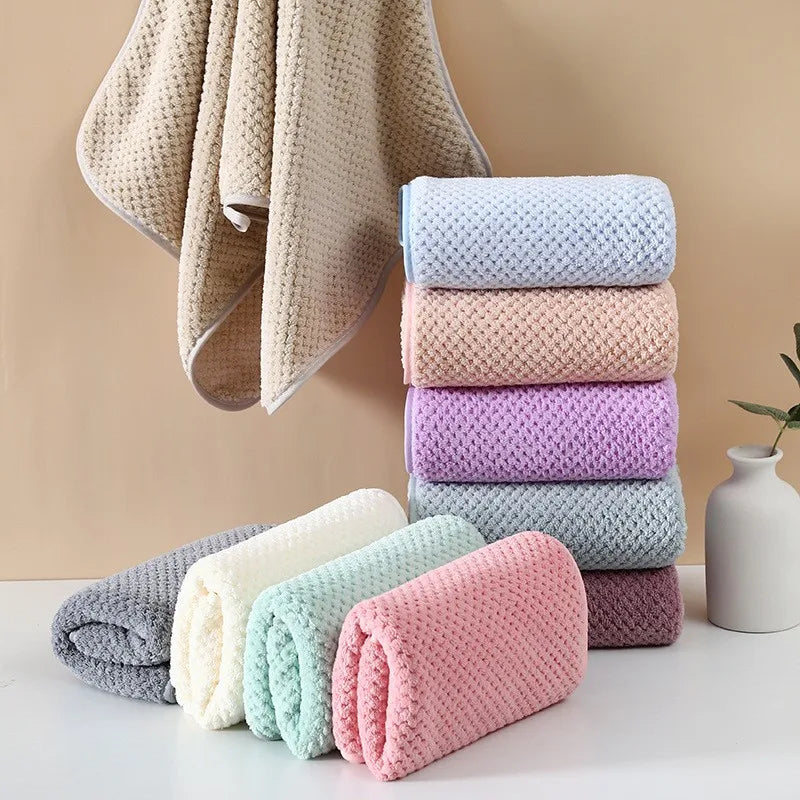 High Density Coral Fleece Hair Drying Towel Microfiber Hand Face Hair Towel Clean Soft Strong Absorbent Quick Dry Hair Towel