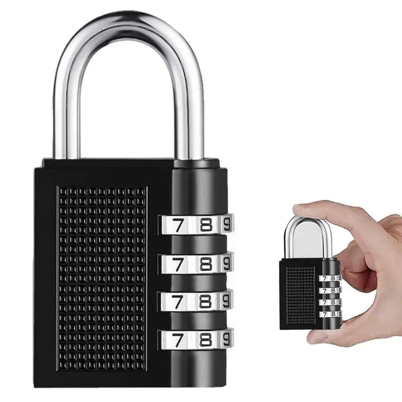 Combination Lock 4 Digit Password Combination Padlock Waterproof Pad Lock For Outdoor School Gym Sports Locker Fence Toolbox