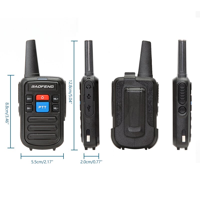 lot BF-C50 baofeng walkie talkie UHF 400-470MHz 16Channel Portable two way radio talkie walkie with earpiece bf888s transceiver