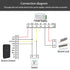 TuYa access control mobile phone APP remote door lock controller password fingerprint IC card NFC unlock IP67 waterproof