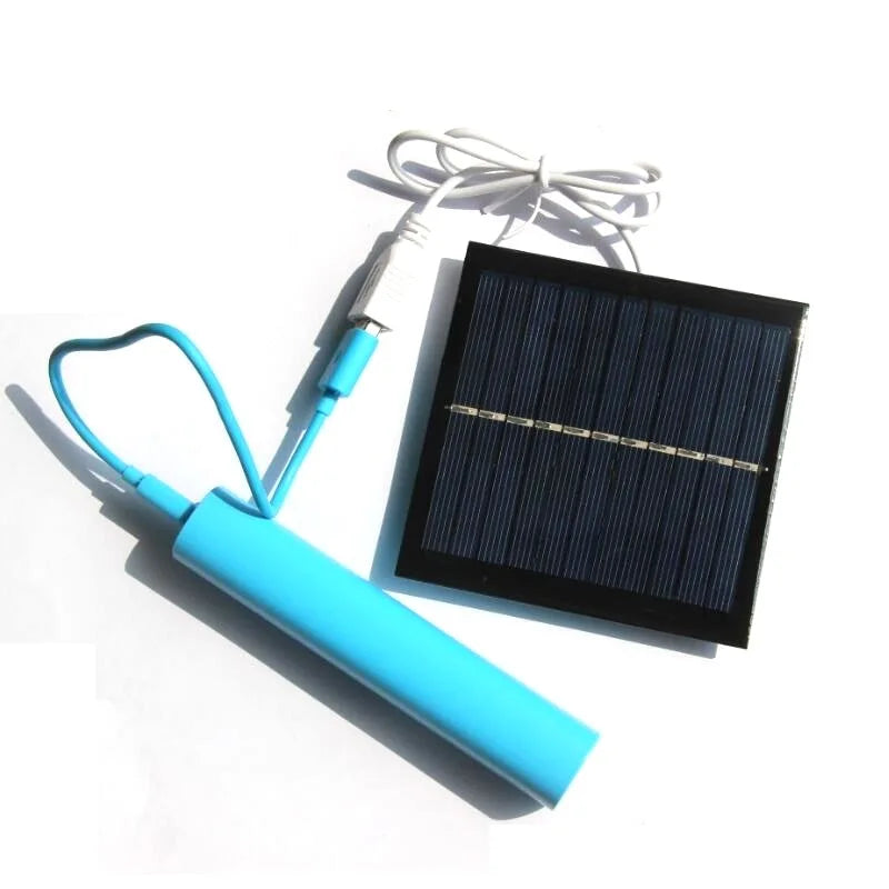 1W/5.5V USB DIY solar charging panel is used to charge emergency lights, electric fans, mobile phones, etc. in outdoor hiking