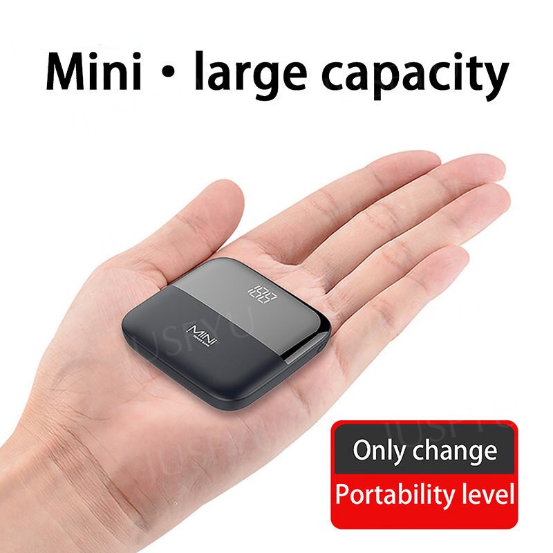 10000mAh Portable Mini Power Bank PowerBank External Battery Charger For iPhone 14 13 12 Pro Samsung Huawei Xiaomi Fast Charging