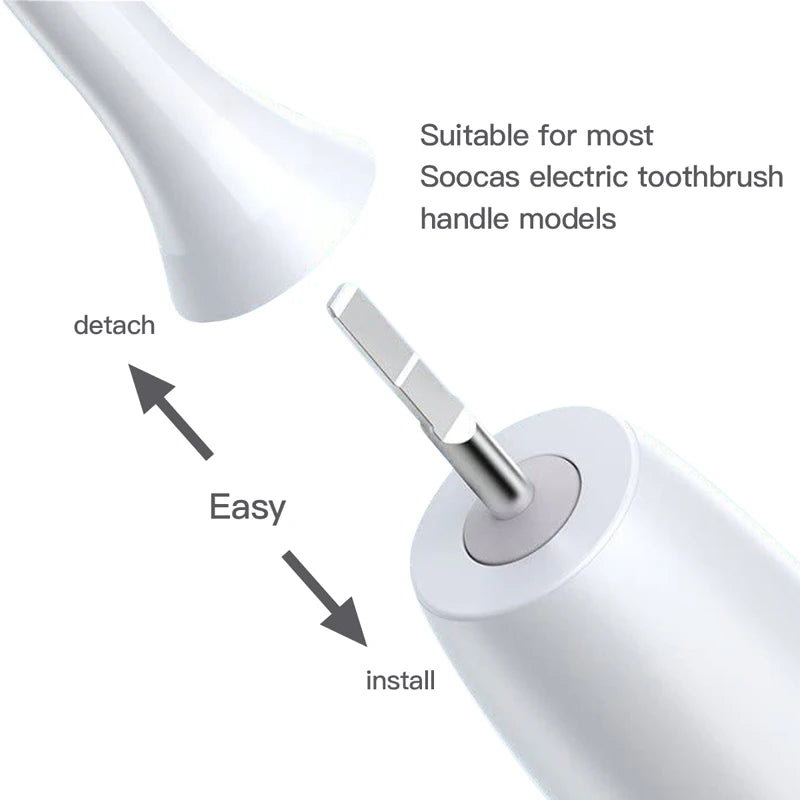 SOOCAS X3/X3U Electric Toothbrushes replacement Head Sonic Electric Toothbrush DuPont Soft toothbrush head Replace brush head