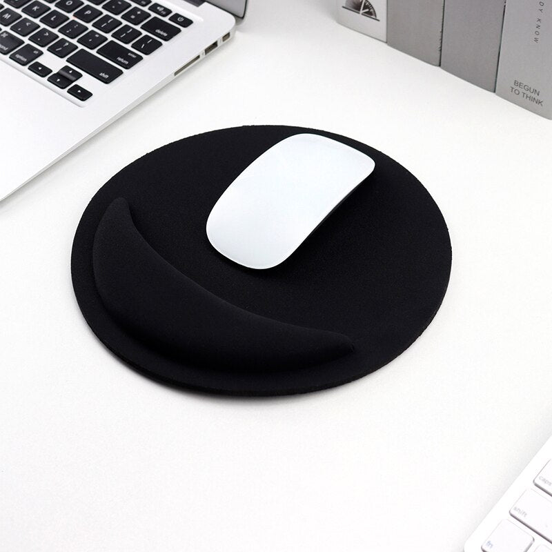 Non-slip Mouse Pad EVA Wristband Mat Ergonomic Mouse Wrist Pad Round Mice Pad Desk Pad For Game Computer PC Laptop Comfortable