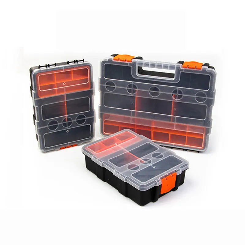 Garage Storage Box Mechanical Workshop Toolbox Electronic Tools Organizer Garage Component Storage Box Plastic Organizing Boxes