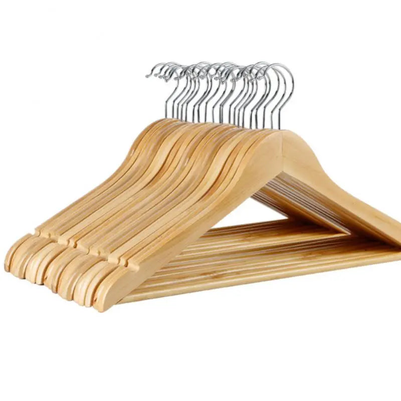 Wooden Clothes Hanger High Quality Solid Wood Hook For Cloth Multifunctional Adult Cloth Drying Rack Wardrobe Clothing Organizer