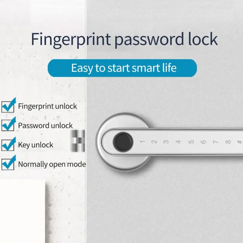 TTlock Smart Fingerprint Password Door Lock Bluetooth Handle Lock Support APP Remote Control Work With TTlock Gateway G2