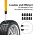 Car Tire Repair Tool Set Auto Emergency Flat Tire Puncture Plug Kit Needle Nose Pliers Vacuum Film Nail Screw Value Core Removal