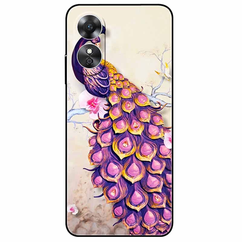 For OPPO A98 5G A 98 Case Silicone Soft Wolf Lion Cat Black Bumper Funda Coque for OPPO A98 2023 CPH2529 OPPOA98 Protective Bag