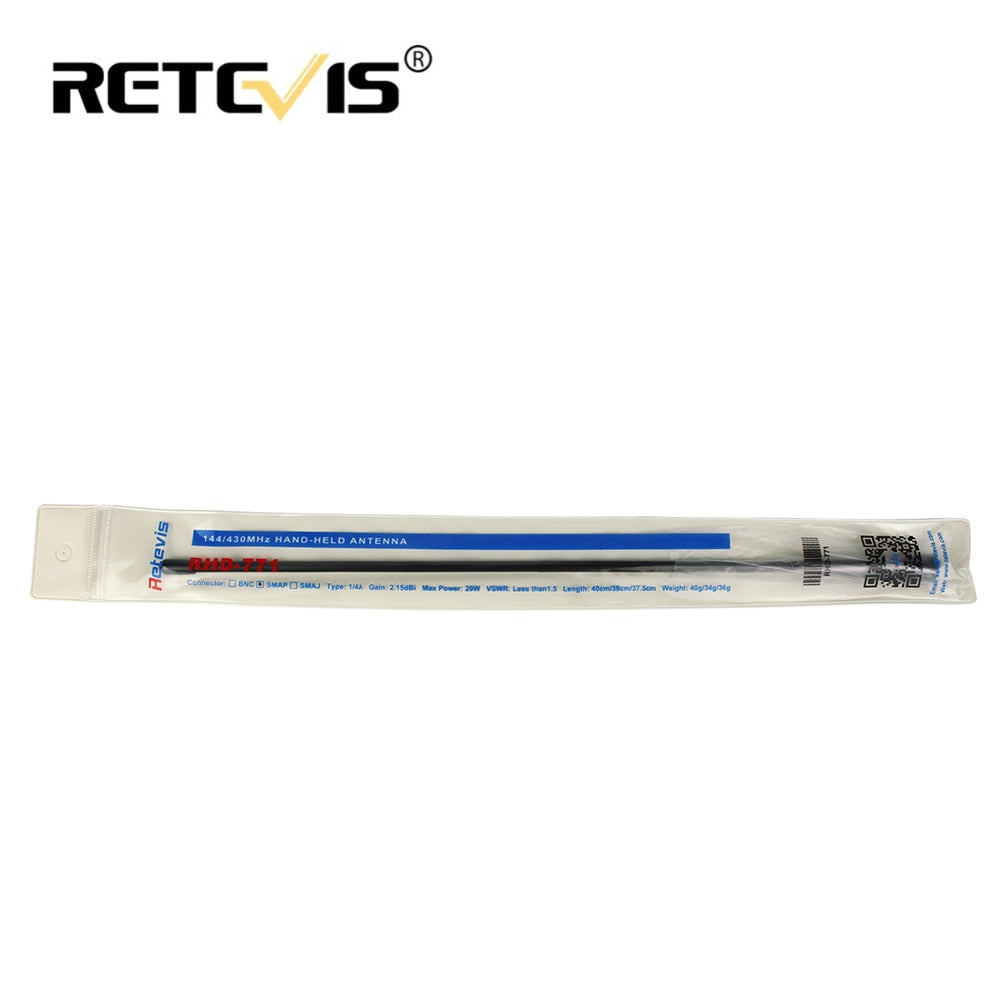Retevis RHD-771 dual-section gain antenna SMA-F suitable for H777 Kenwood etc. 9030
