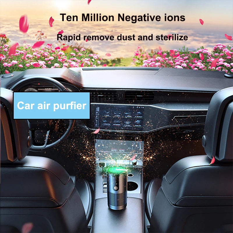 XIAOMI Youpin Car Air Purifier Portable Mini Freshener Deodorizer Negative Ion Formaldehyde Smoke Odor Remover  for Home Office