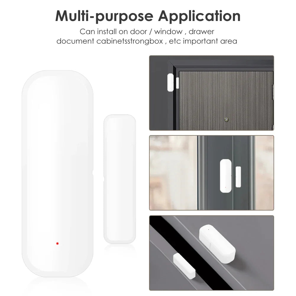 Tuya WiFi  Door Sensor Window Sensor Smart Home Wireless Door Detector Smart Life APP Remote Control for Alexa Google Home