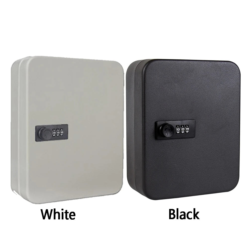 Combination Lock Password Resettable Code Home Key Safe Box Storage Cabinet Organizer Car Indoor Outdoor Wall Mounted Lockable