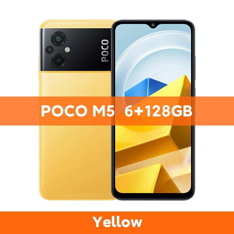 【World Premiere】POCO M5 Global Version Smartphone 64GB/128GB NFC MTK G99 Octa Core 90Hz 6.58" Display 50MP Camera 5000mAh