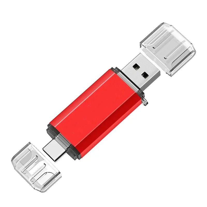 USB Flash Drive 128GB Type C Flash Drive 2 In 1 OTG USB 2.0+USB C Pendrive 128GB 64GB Dual Type C USB Thumb Drive Photo Stick
