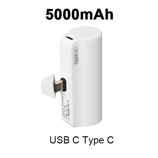 Mini Power Bank 5000mAh Portable Charging Powerbank Phone Spare External Battery Bank For iPhone 14 13 12 Pro Max Samsung Xiaomi