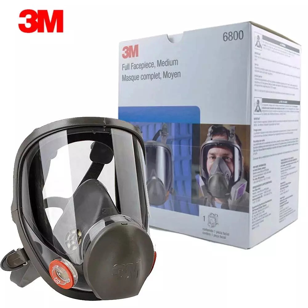 3M 6800 Painting Spraying Respirator Gas Mask Industry Chemcial Full Face Gas Mask Safety Work Filter Dust Full Face Mask Replac