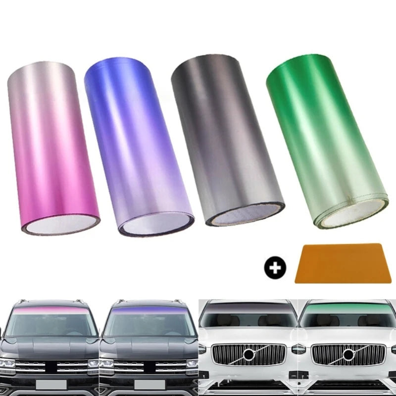 Window Privacy Shade Front Windshield Heat & UV Block Scratch Resistant Stickers Tint Auto  Shade Color Changing Film Dropship