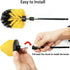7pcs Moving Brush Head, Electric Cleaning Brush, Yellow 7-piece Set, Electric Drill Brush Head Set Household Items