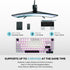 YUNZII YZ75 White 75% Hot Swappable Wireless Gaming Mechanical Keyboard, RGB Backlights, BT5.0/2.4G/USB-C, for Linux/Win/Mac