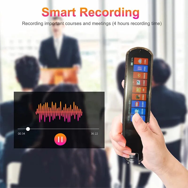 2023 New Scan Reader Pen Translatorand Reading Pen for Dyslexia Autism Smart Voice Scan Translator Pen 134 languages translation