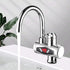 KBAYBO 3000W Stainless Steel Water Heater Faucet Electric Tap with Shower Head 3S Fast Heating Instant Hot Water for Kitchen