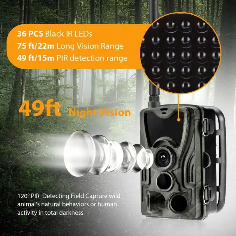 HC801M Trail Camera Outdoor Wildlife Hunting IR Filter Night View Motion Detection Camera Scouting Cameras Photo TrapsTrack