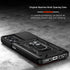 KEYSION Shockproof Armor Case for OPPO A78 5G Slide Camera Lens Protection Ring Stand Phone Back Cover for OPPO A58 5G A58X 5G
