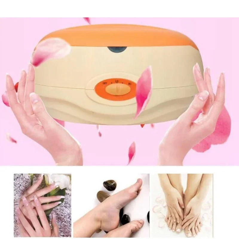 DUTRIEUX Epilator Hand Paraffin Therapy Bath Wax Heater Pot Warmer Beauty Salon Spa Equipment Keritherapy System Orange