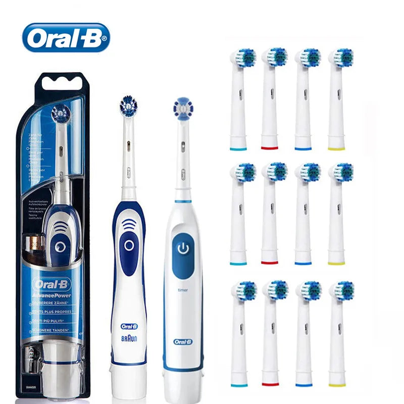 Oral B Electric Toothbrush 4010 Advance Power Toothbrush Precision Clean Teeth Remove Plaque With Extra Replacement Brush Heads
