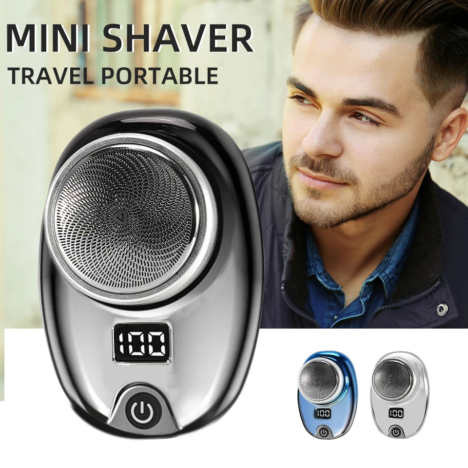 Electric Shaver Portable Razor Man Travel Wet And Dry USB Rechargeable Shaver Type-C Charging Mini Shaving Machine for Men