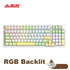 Ajazz AK992 92 Keys DIY Switch Keyboard Red Green Brown Shaft Hot-swap Mechanical Keyboard with RGB/White/No Backlit Optional