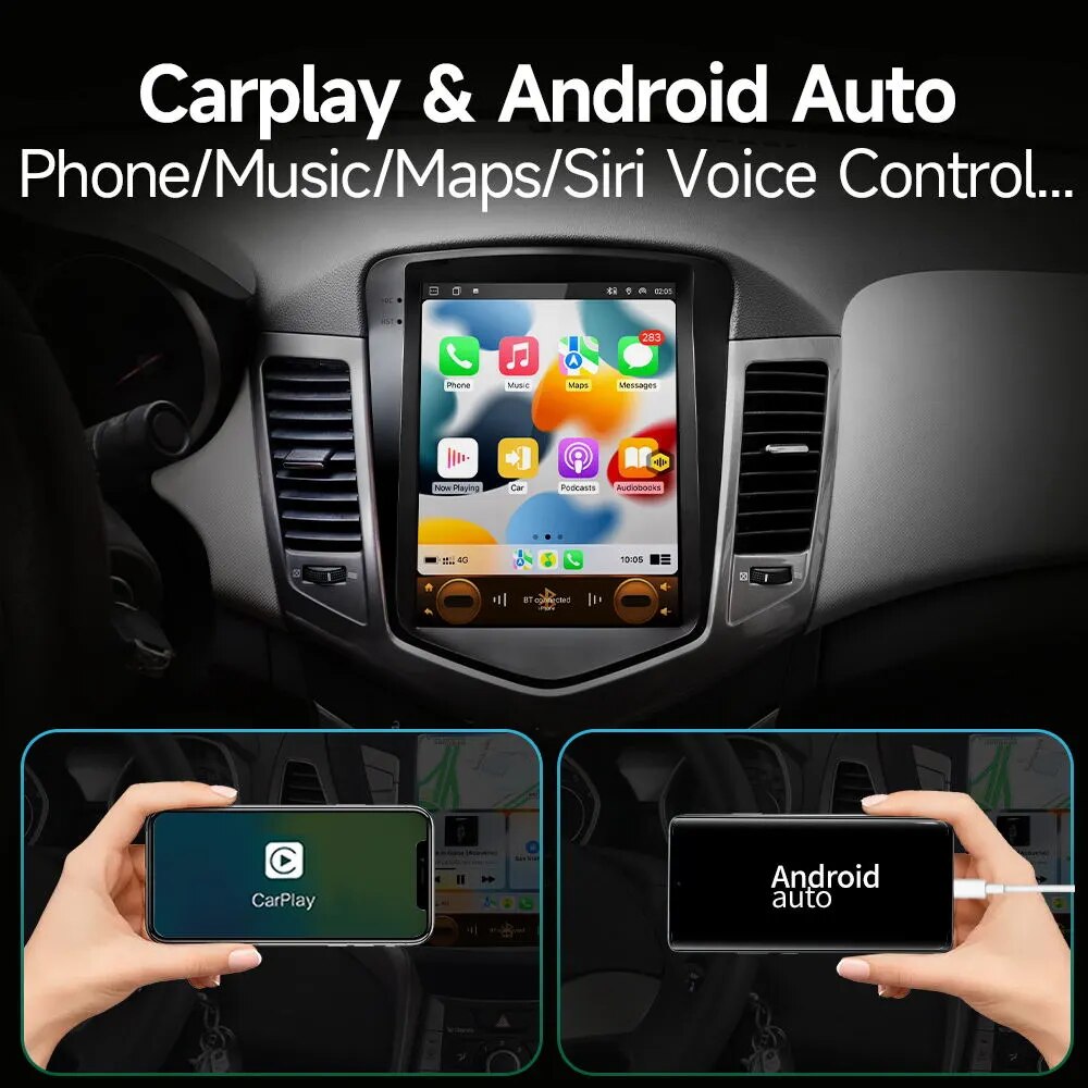 JIUYIN Android Stereo Car Radio For Chevrolet Cruze J300 2008-2015 Multimedia Player GPS 2din Carplay Auto DVD 4G WIFI