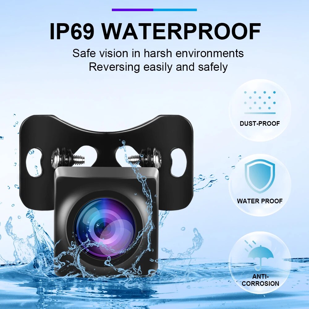 Podofo 4PIN Full Color HD Reversing Camera 15M Reversing Extension Cord 2.5mm AVIN port