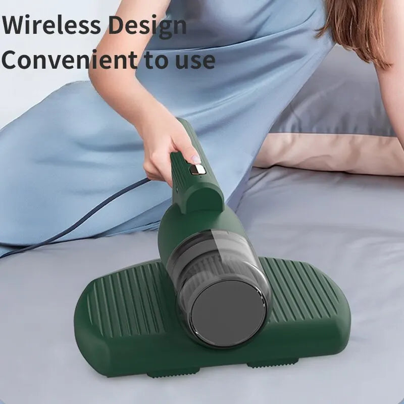 Wireless Vacuum Mites Remover Ultraviolet Sterilization Reusable Dust Box Powerful Suction HEPA Filter Deep Mites Cleaning