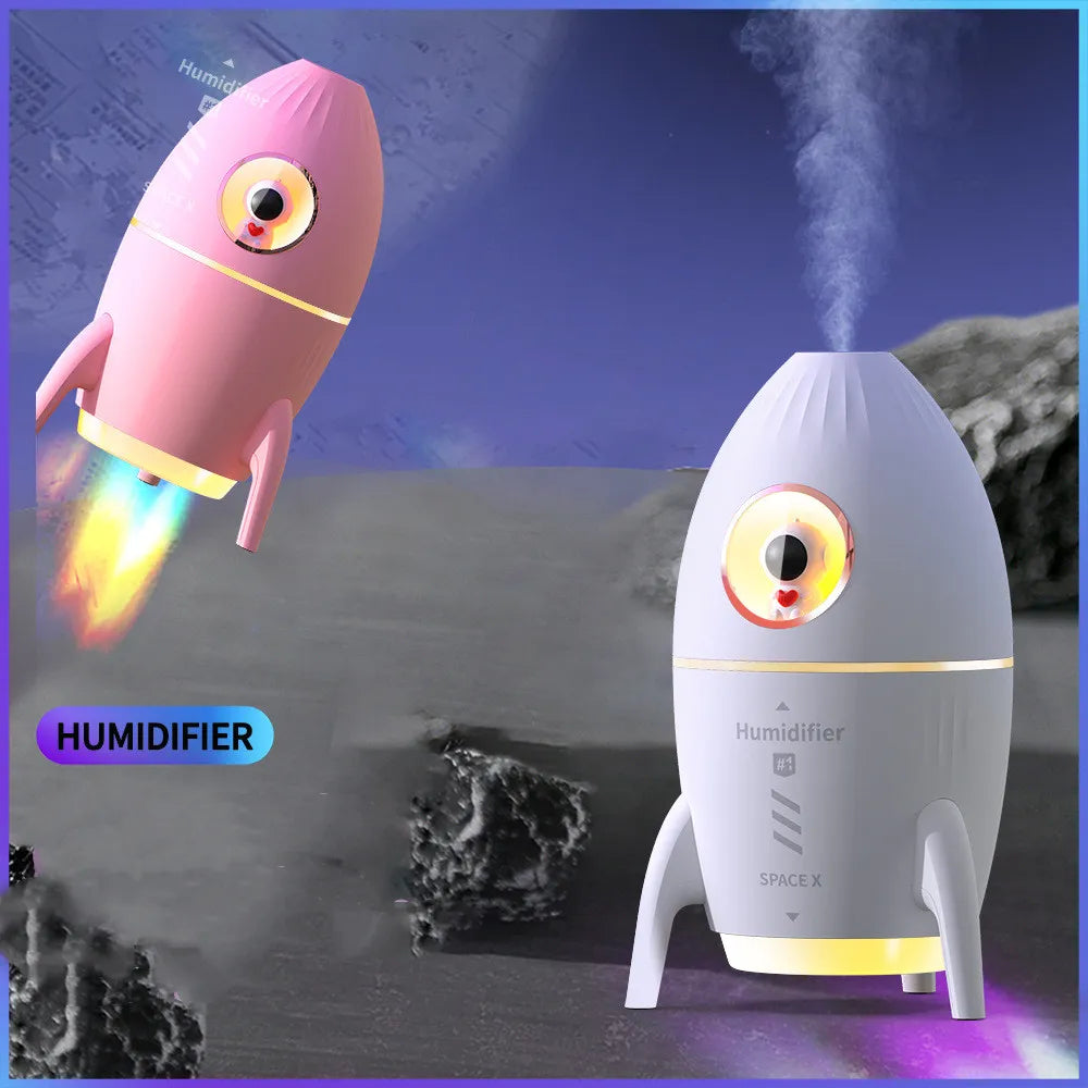 2023 Rocket Jellyfish Air Humidifier Kid Gift Creative Modeling Cool Mist Essential Oils Diffuser Fragrance Diffuser Humidifiers