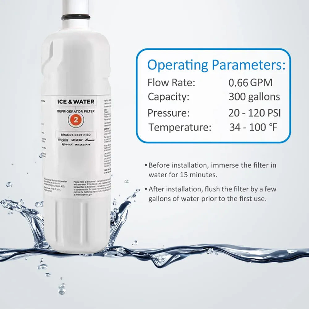 Replace Refrigerator Water Filter For everydrop by whirpool filter 2, EDR2RXD1