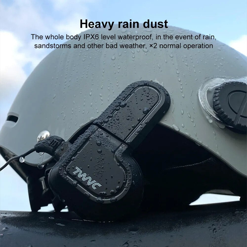 Motorcycle Bluetooth Helmet Headset Waterproof Voice Control 400mAh 5.0BT Hands-Free Call Music Player Speaker For Women Men